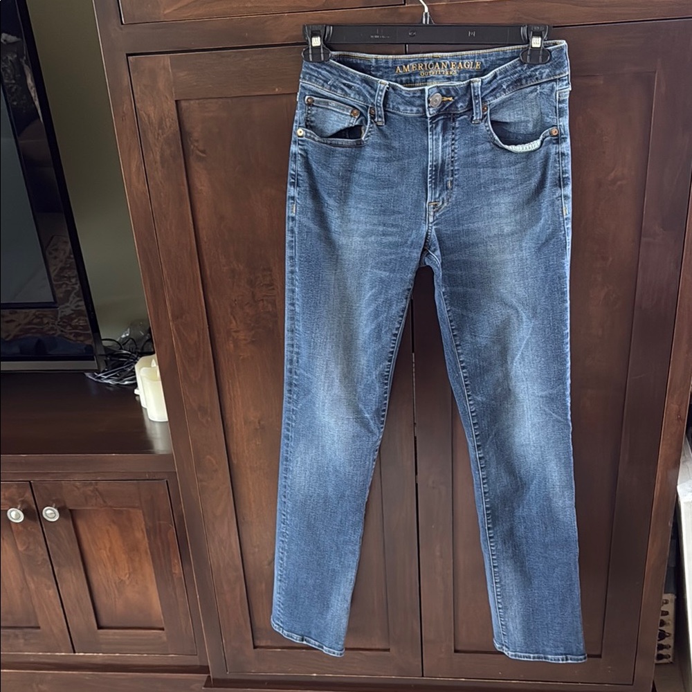 American Eagle Outfitters Blue Straight Jeans Classic Style